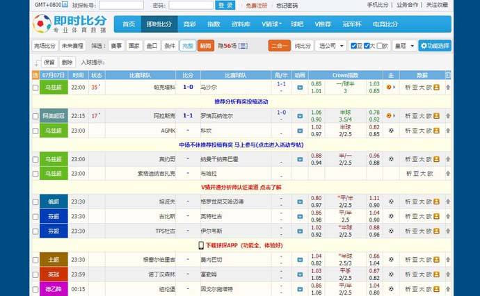 足球即时比分直播，足球即时比分直播网