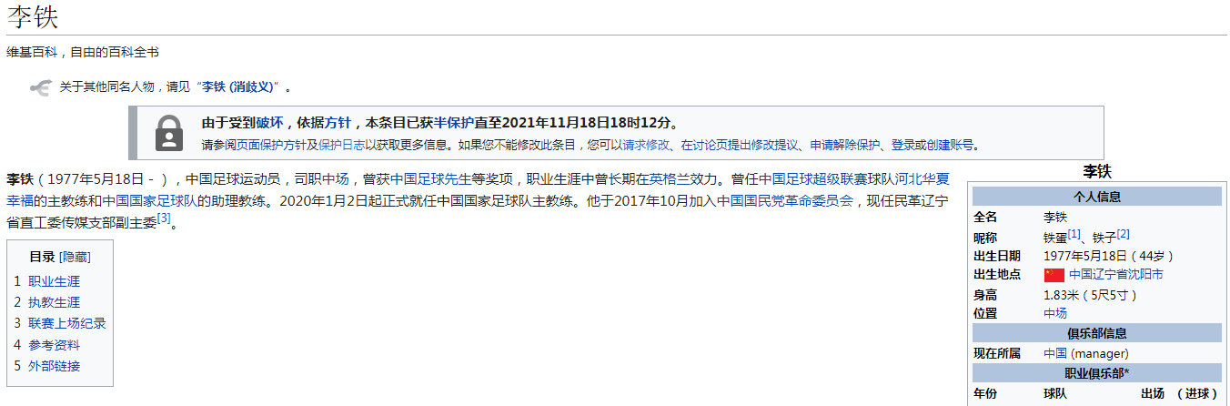 李铁维基百科，国脚李铁的老婆图