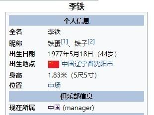 李铁维基百科，国脚李铁的老婆图