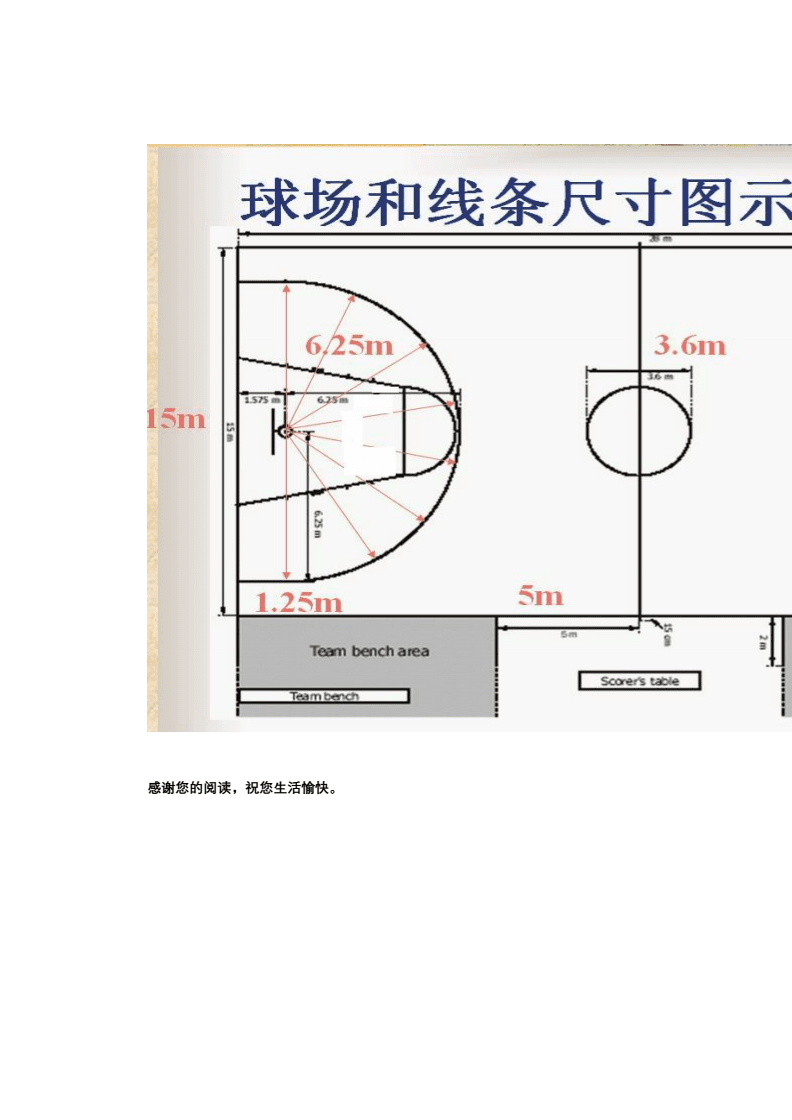 篮球场地标准尺寸，篮球场地标准尺寸和球框高度